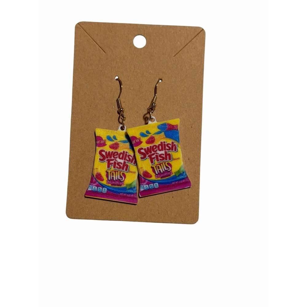 New Novelty Fashion Earrings gummy fish‎ candy
